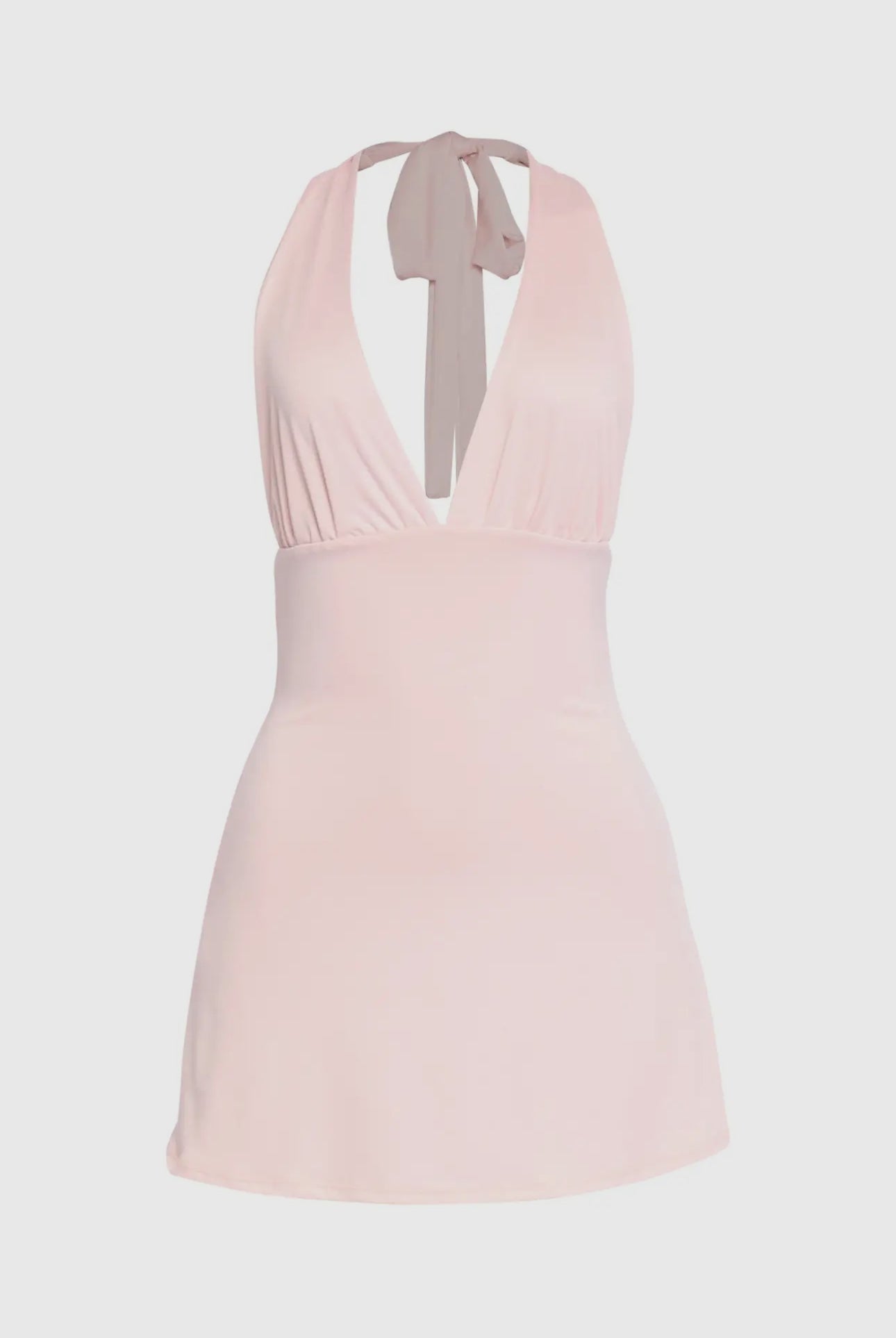 Pretty in Pink Halter Dress