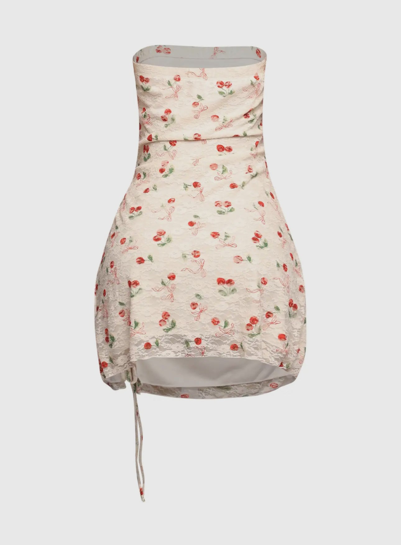 Little Miss Cherry Ruched Dress