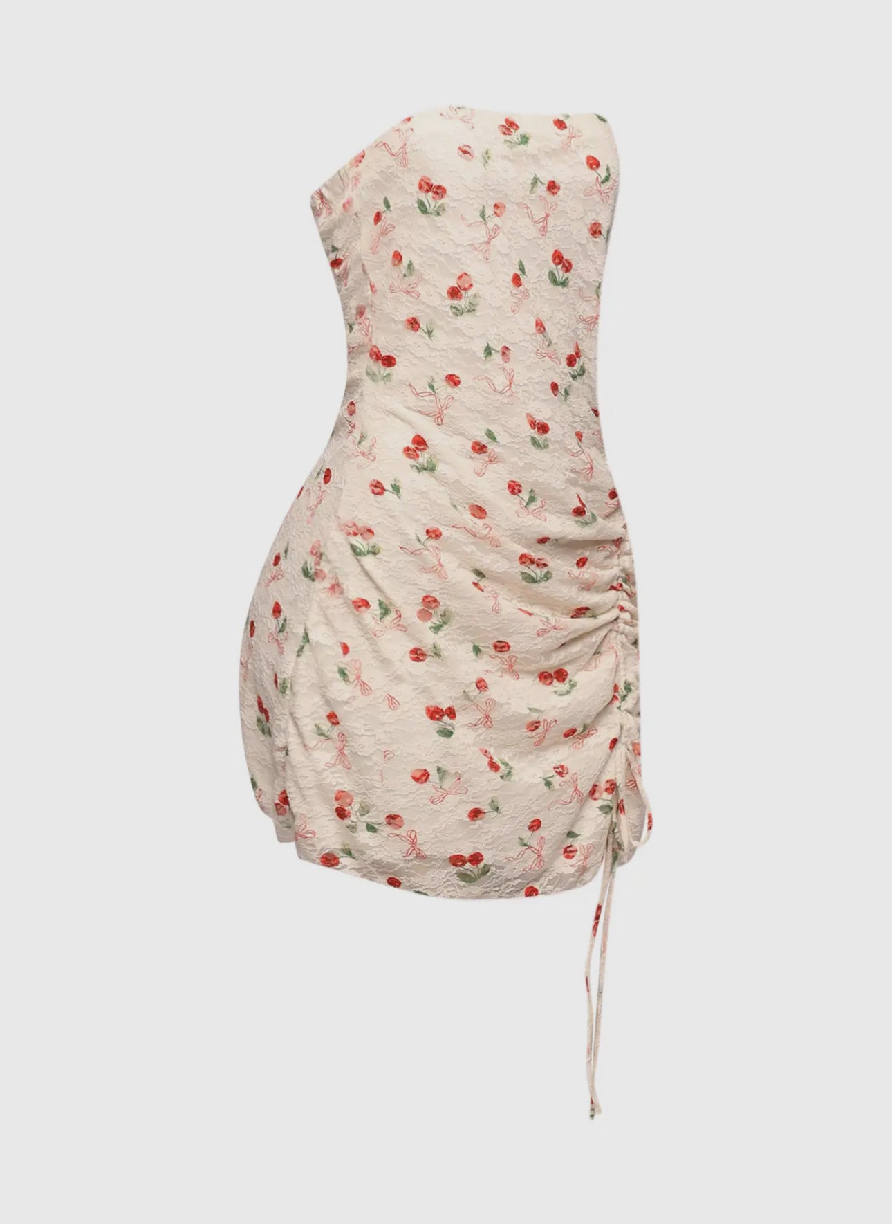 Little Miss Cherry Ruched Dress