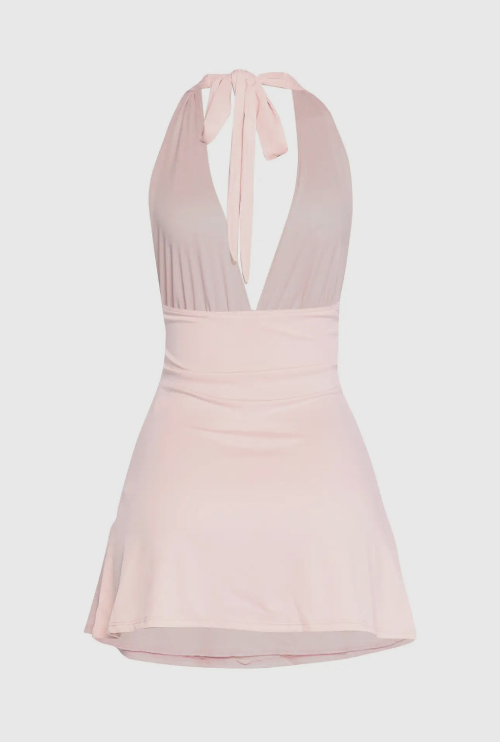 Pretty in Pink Halter Dress