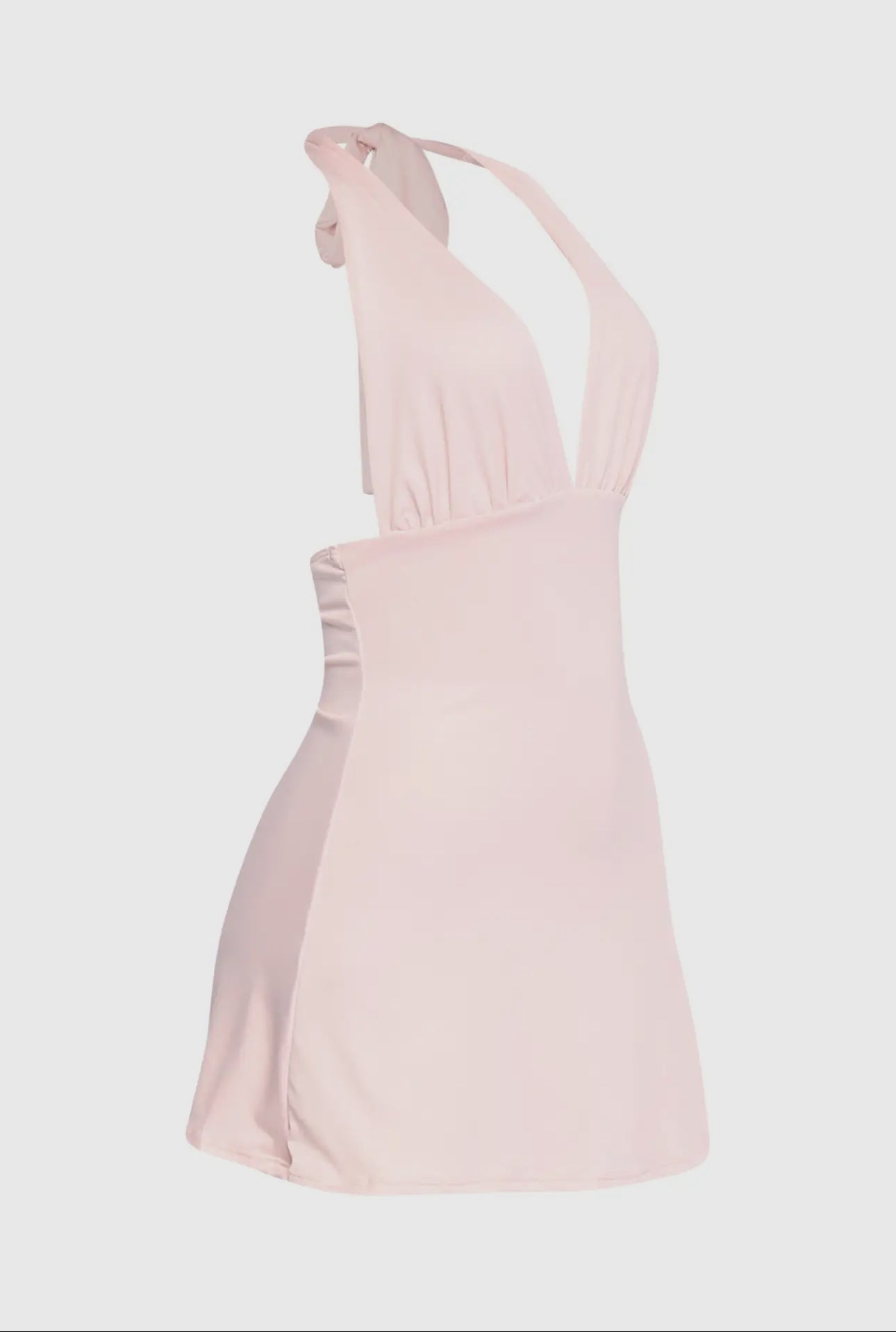 Pretty in Pink Halter Dress